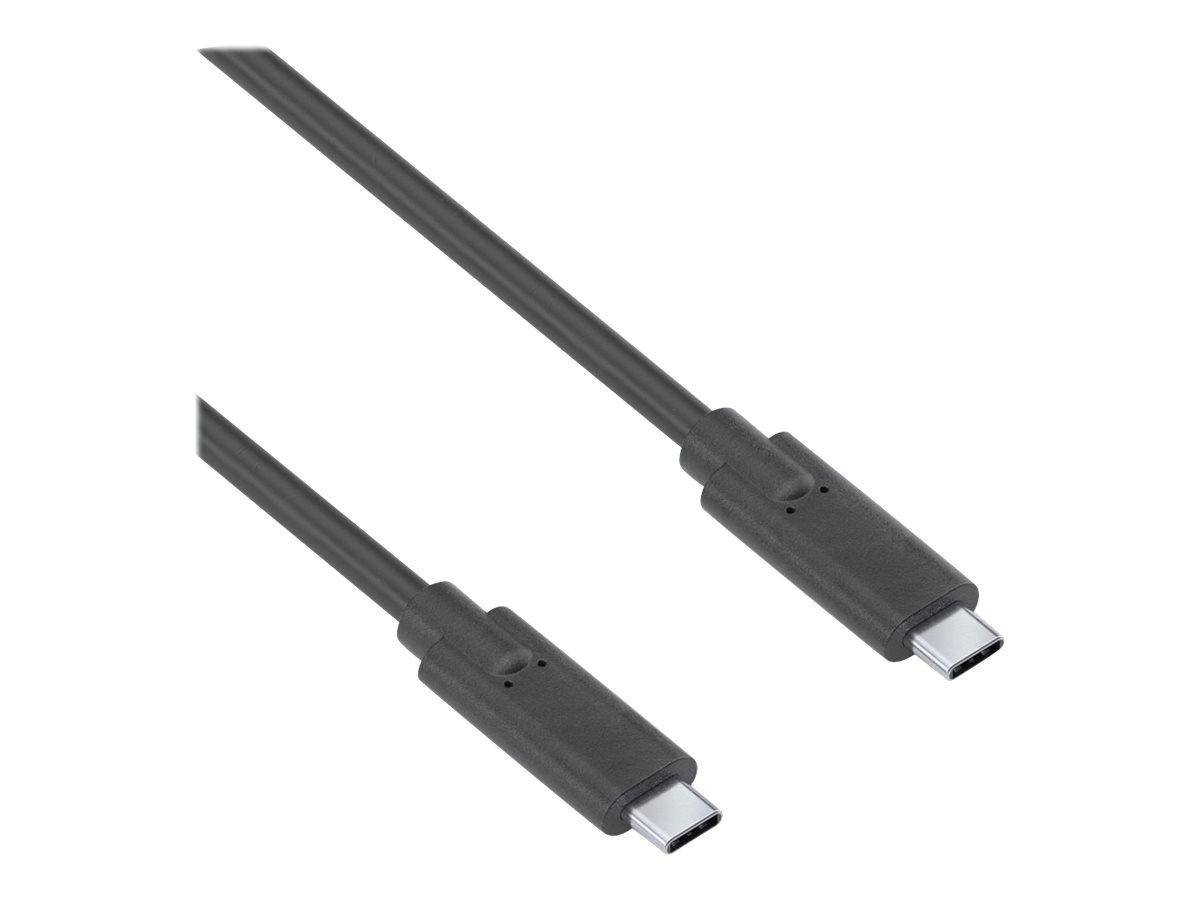 Premium USB 3.2 Gen1x1 USB-C Kabel mit E-Marker - 5Gbps, 60W, 4K60 - 2.00m, schwarz-1