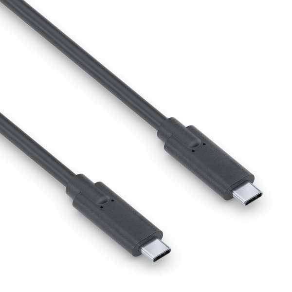 Premium USB 3.2 Gen1x1 USB-C Kabel mit E-Marker - 5Gbps, 60W, 4K60 - 2.00m, schwarz-2
