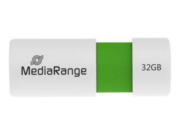 MEDIARANGE USB-Flash-Laufwerk - 32 GB - USB 2.0 - weiß - grün