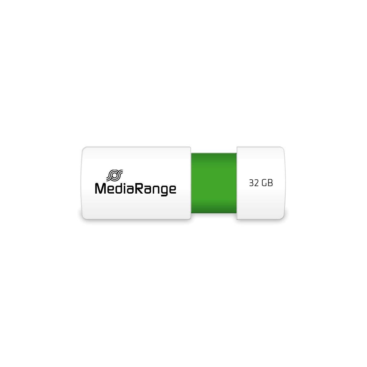 MEDIARANGE USB-Flash-Laufwerk - 32 GB - USB 2.0 - weiß - grün-4