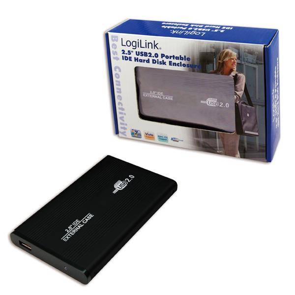 LogiLink Festplattengehuse 2,5 Zoll IDE USB 2.0 Alu-2