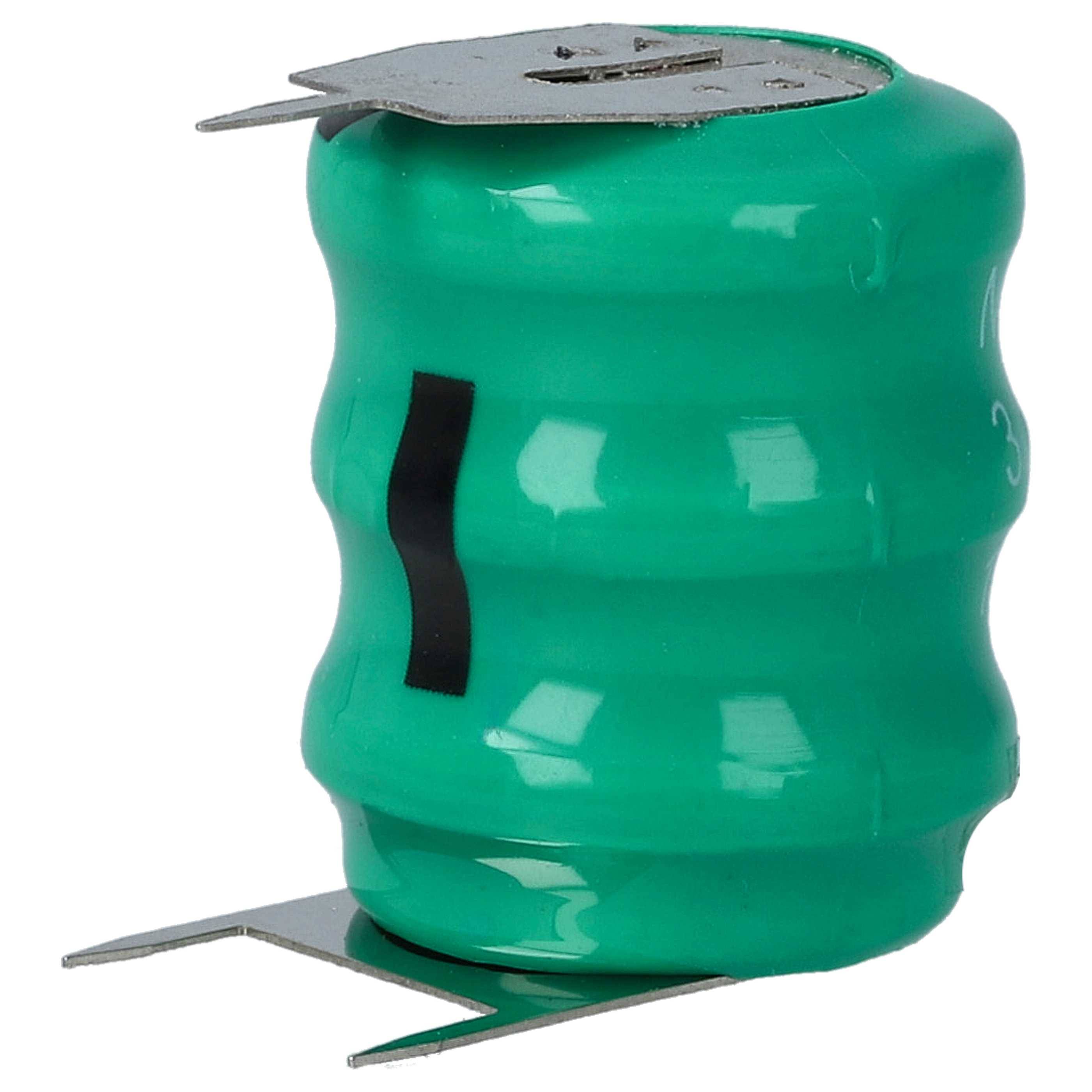 vhbw NiMH Ersatz Knopfzellen-Akku kompatibel mit Kinetic MH80B3AL3 (80 mAh, 3,6 V, NiMH)-0