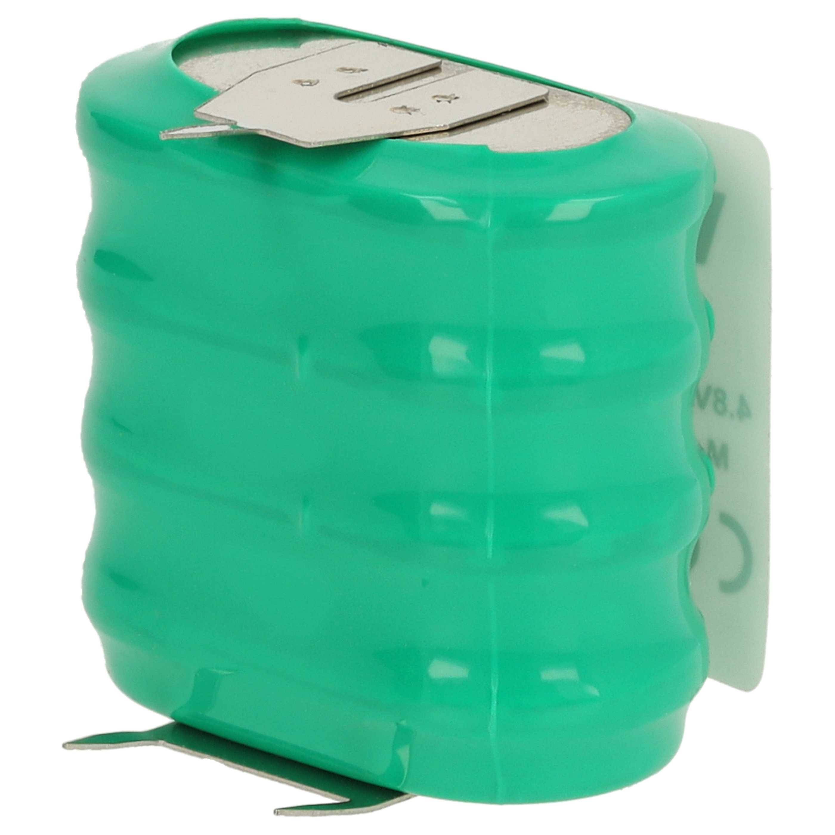 vhbw 10x NiMH Ersatz Knopfzellen-Akku Typ 4/V150H 3-Pins 150mAh 4,8V kompatibel mit Modellbau-Akkus, Solar-Leuchten uvm.-1