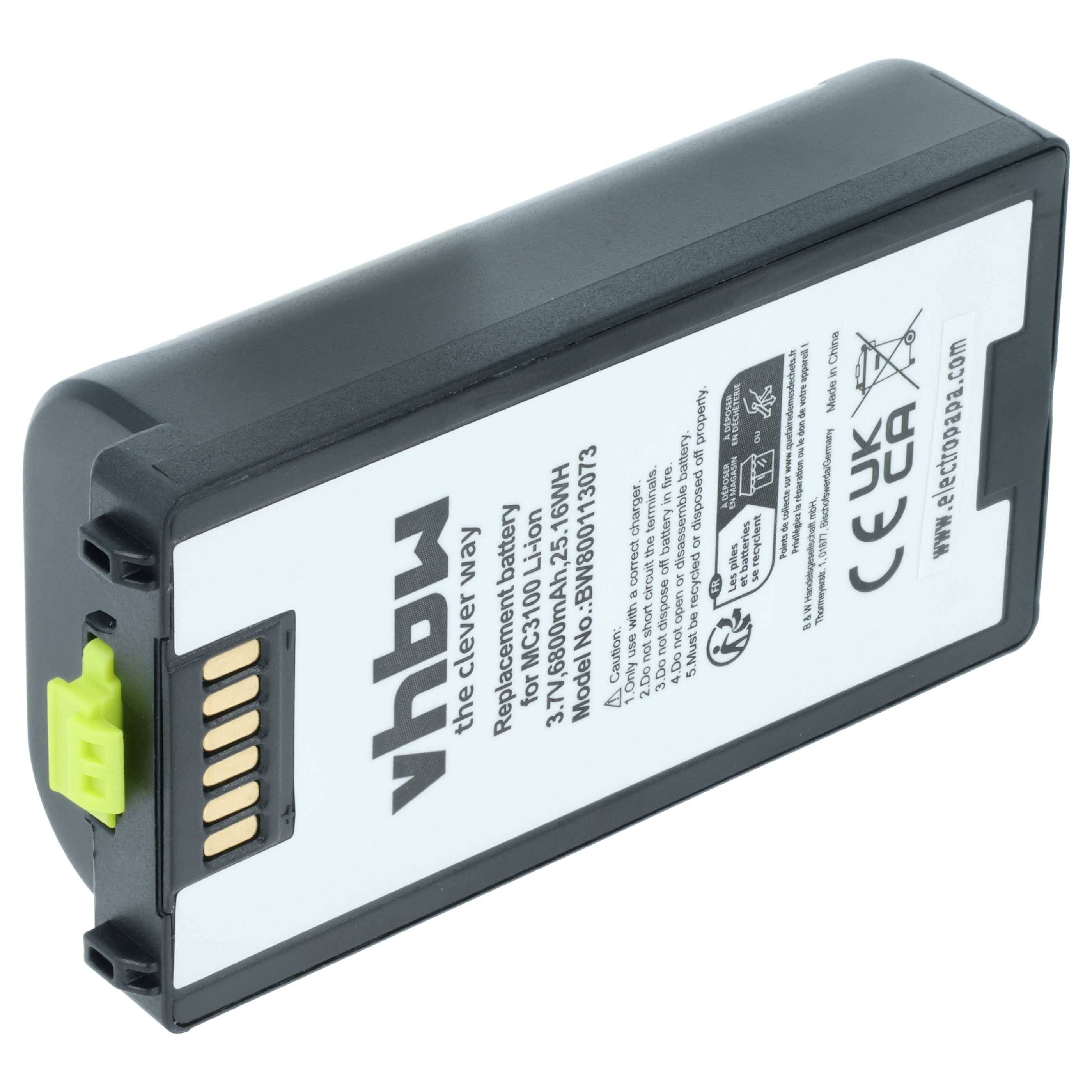 vhbw Akku Ersatz für Symbol BTRY-MC31KAB02-50 | für Barcodescanner POS (6800 mAh, 3,7 V, Li-Ion)-0