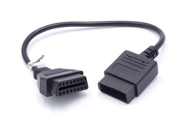 vhbw OBD Adapter 14Pin-OBD1 auf OBD2 kompatibel mit Fiat | 30 cm