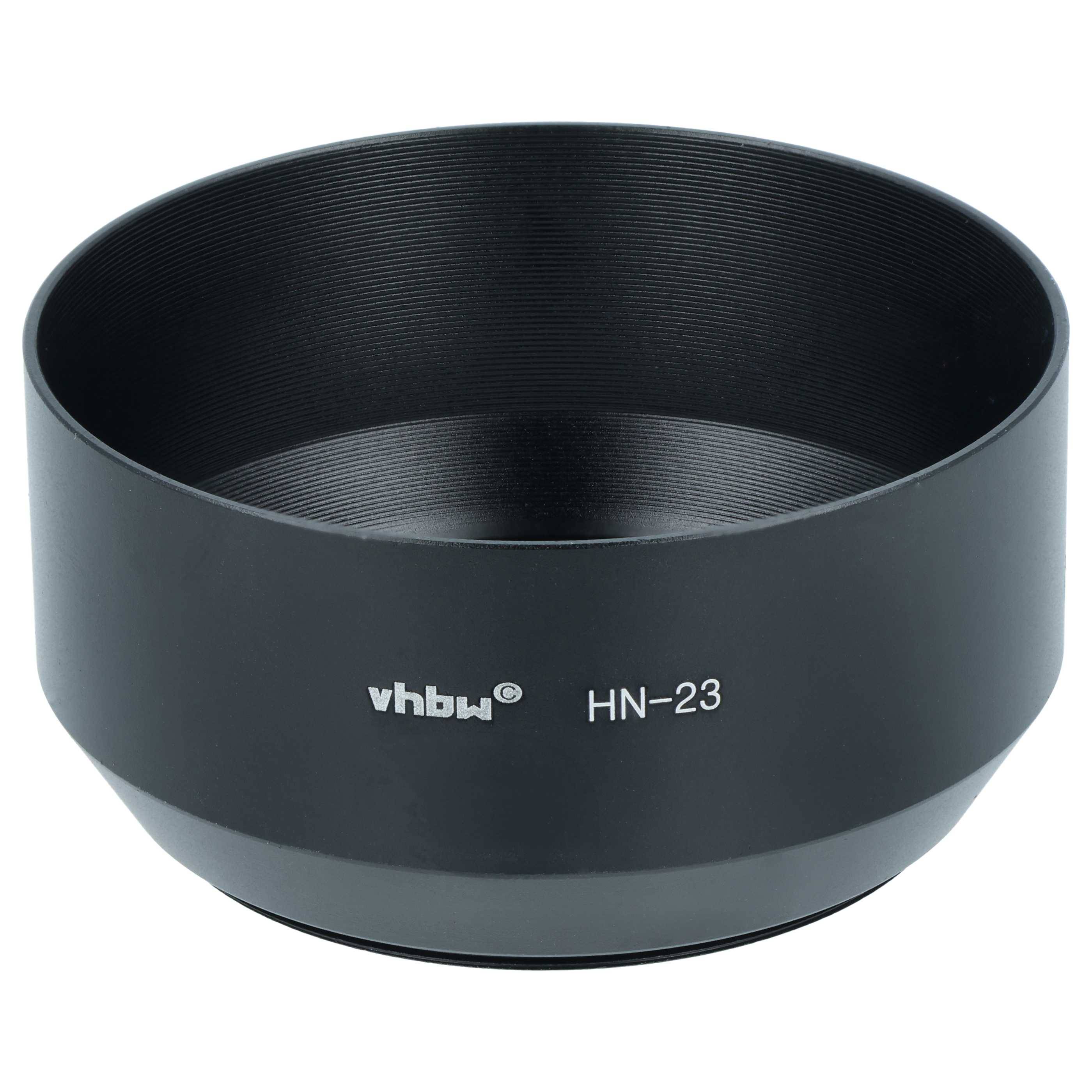 vhbw Gegenlichtblende Ersatz für Nikon HN-23 | für 62mm Objektiv - Schwarz, Metall, Rund-0