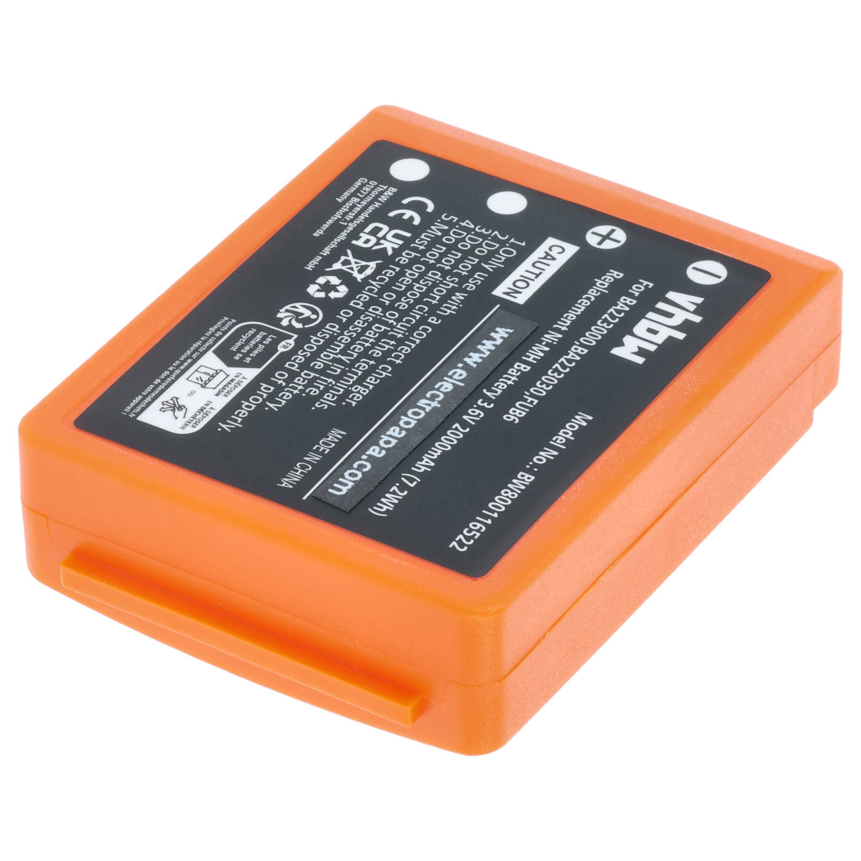 vhbw 2x Akku Ersatz für HBC FBFUB09N | BA223031, BA223001, BA223000, BA223030 für Industrie-Funkfernsteuerung-2
