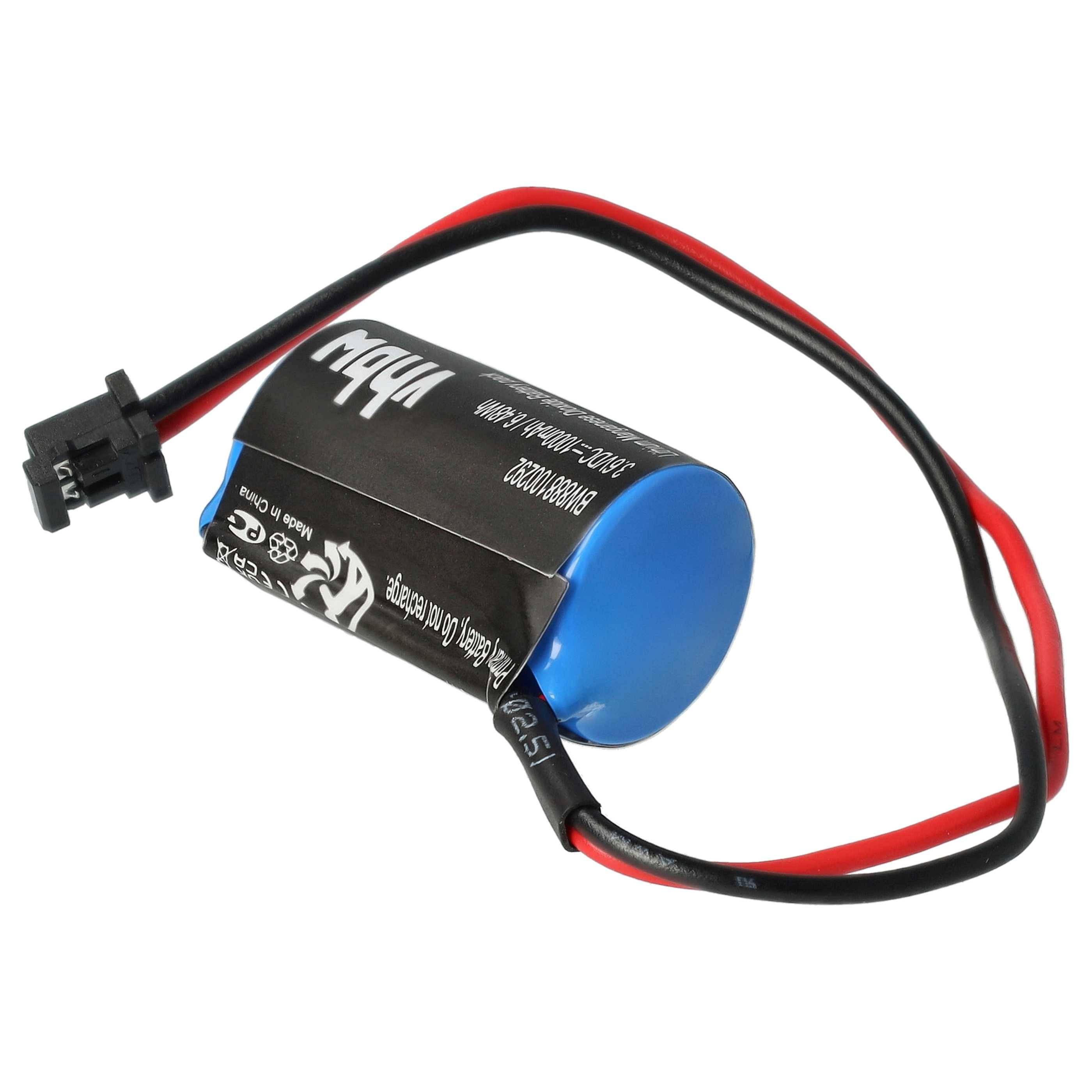 vhbw 5x Batterie Ersatz für Toshiba 1467051 | 146705-1, 704004, ER3V für CNC Maschinen, Servoantrieb (1000 mAh, 3,6 V-1