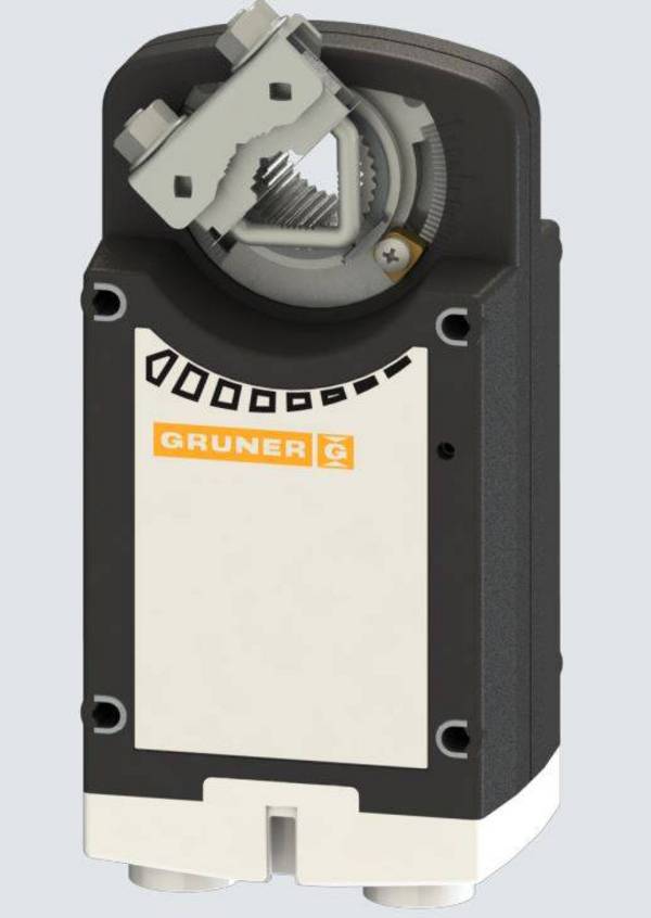 Gruner Federrücklauf Stellantrieb Typ 361-024-10 ( 24V - 10 Nm - Ansteuerung 2/3 Punkt)