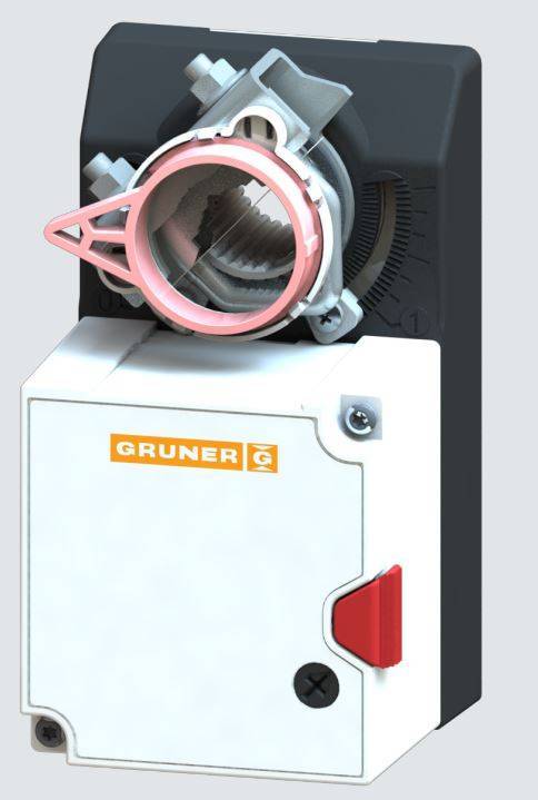 Gruner Schnellläufer Stellantrieb Typ 227CS-024-10 ( 24V - 10 Nm - Ansteuerung 0-10V)-0