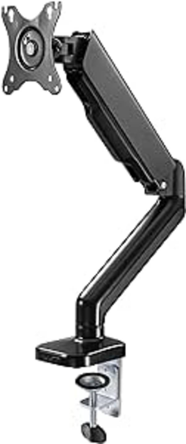 Goobay 58530 Monitorhalterung mit Gasdruckfeder für Monitore 43 cm (17") - 81 cm (32") Tischklemme Monitorarm 9 kg