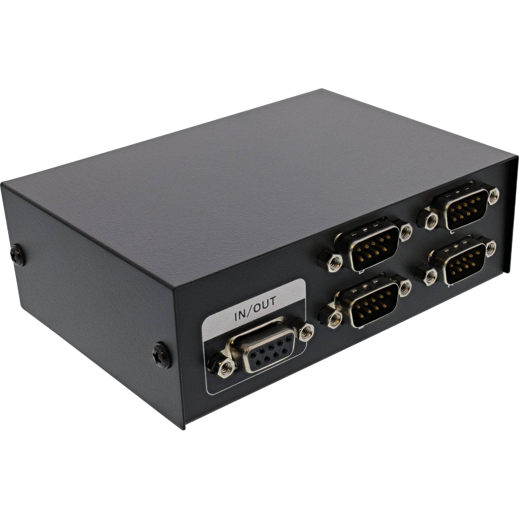 InLine® Seriell-Umschalter manuell 4-fach, RS232, 9-polig Sub-D-2