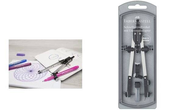 FABER-CASTELL Schnellverstellzirkel, silber / schwarz-2