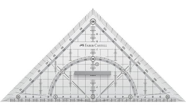 FABER-CASTELL Geometriedreieck GRIP groß, mit Griff-2