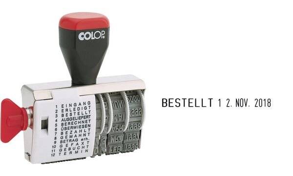 COLOP Wortbandstempel 04000/WD, mit Datum (62518038)-0