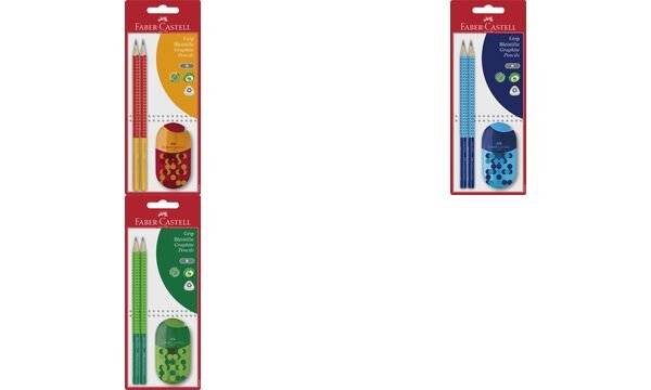 Bleistift Jumbo Grip Two Tone - 2x B inkl. Doppelspitzdose sortiert.-2