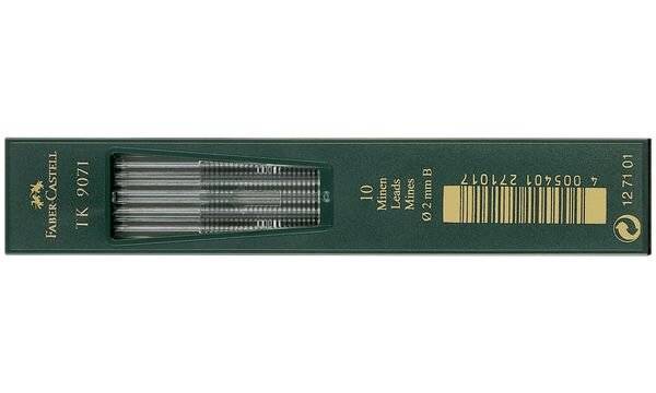 FABER-CASTELL TK-Minen 9071, tiefschwarz, Härtegrad: 4H-1