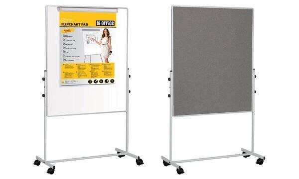Bi-Office Kombitafel Duo, Weißwand / Filz, 700 x 1.200 mm (70030128)-0