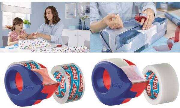 Tesafilm - Abroller mit Büro-Klebeband (2 Rollen)-4