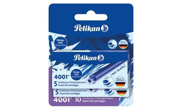 Pelikan 4001 GTP/5 - Tintenpatrone - nicht dauerhaft - Königsblau (Packung mit 20)-3