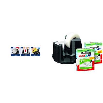 Tischabroller Easy Cut Compact 33mx19mm schwarz + 2x tesafilm matt-unsichtbar-2