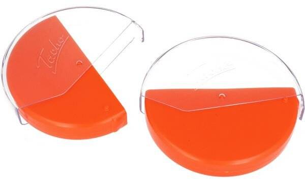 Aufbewahrungsbox für Tachoscheiben 12,3cm orange-2