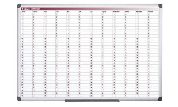Bi-Office Planungstafel "Jahresplaner", 900 x 600 mm (70030158)-1