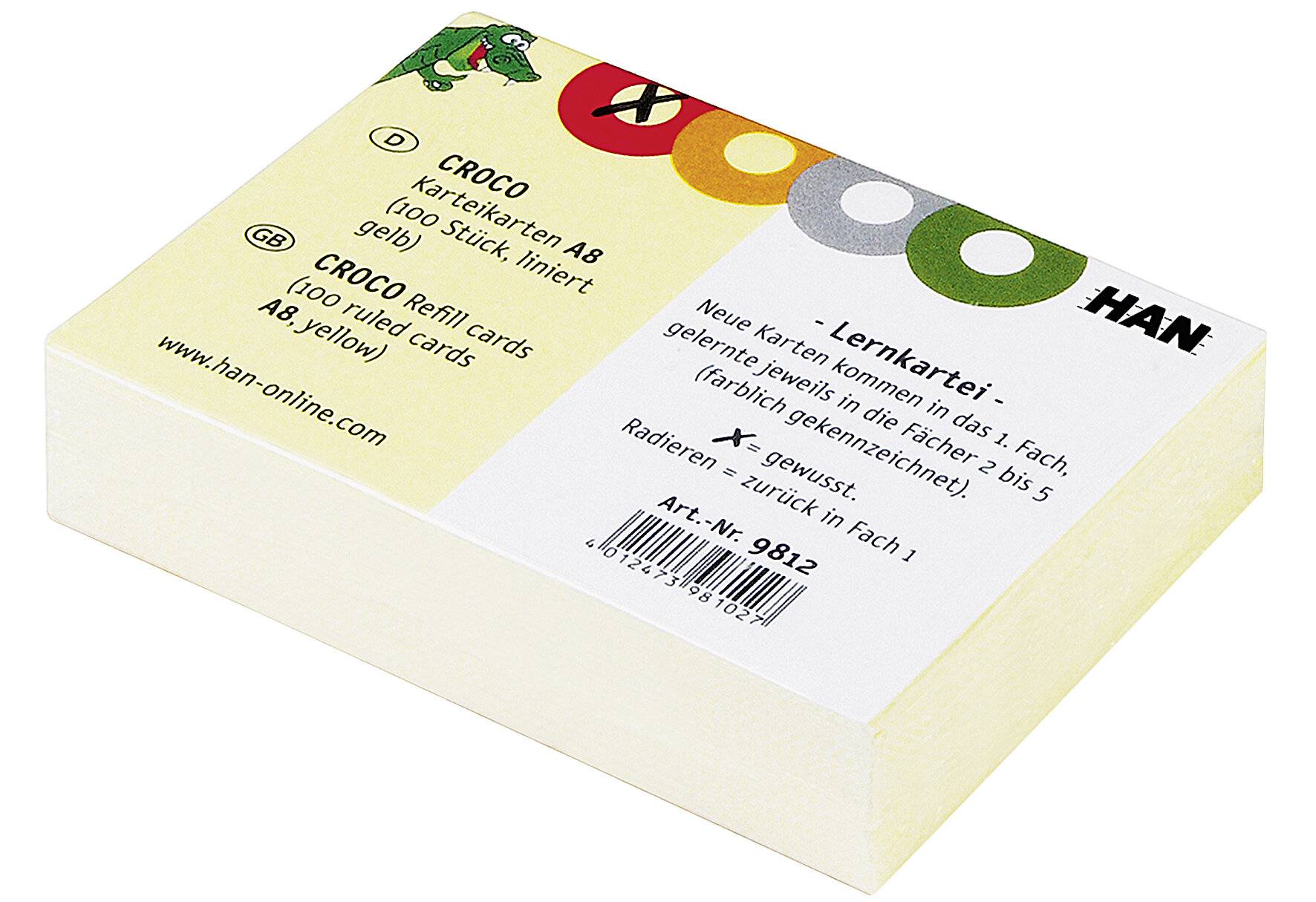 HAN Karteikarten für Lernkartei CROCO, A8 quer (81420133)-3