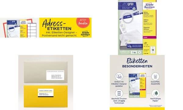 AVERY Zweckform QuickPEEL Adress-Etiketten, 99,1 x 57,0 mm (72071731)-3