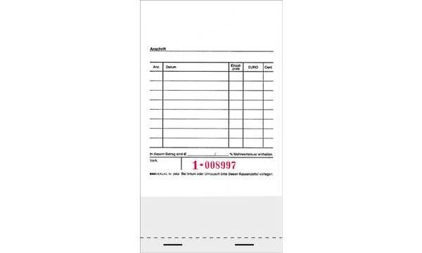 RNK Verlag Kassenblock, für Registrierkassen, 96 x 175 mm (6530104)