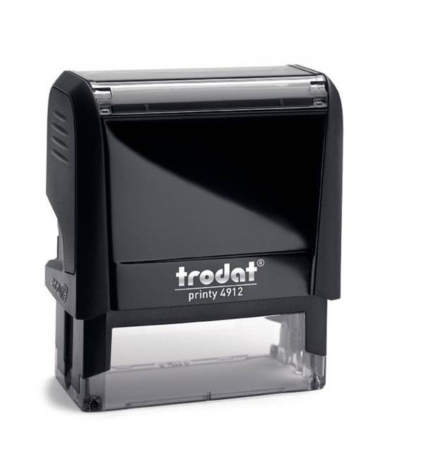 trodat Textstempel PRINTY 4.0 44085 47x18mm 5zeilig Kissen schwarz