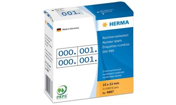 HERMA - Dekorationskleber - 1 x 2.2 cm - Blau - Dauerhaft - Papier (Packung mit 2)-4