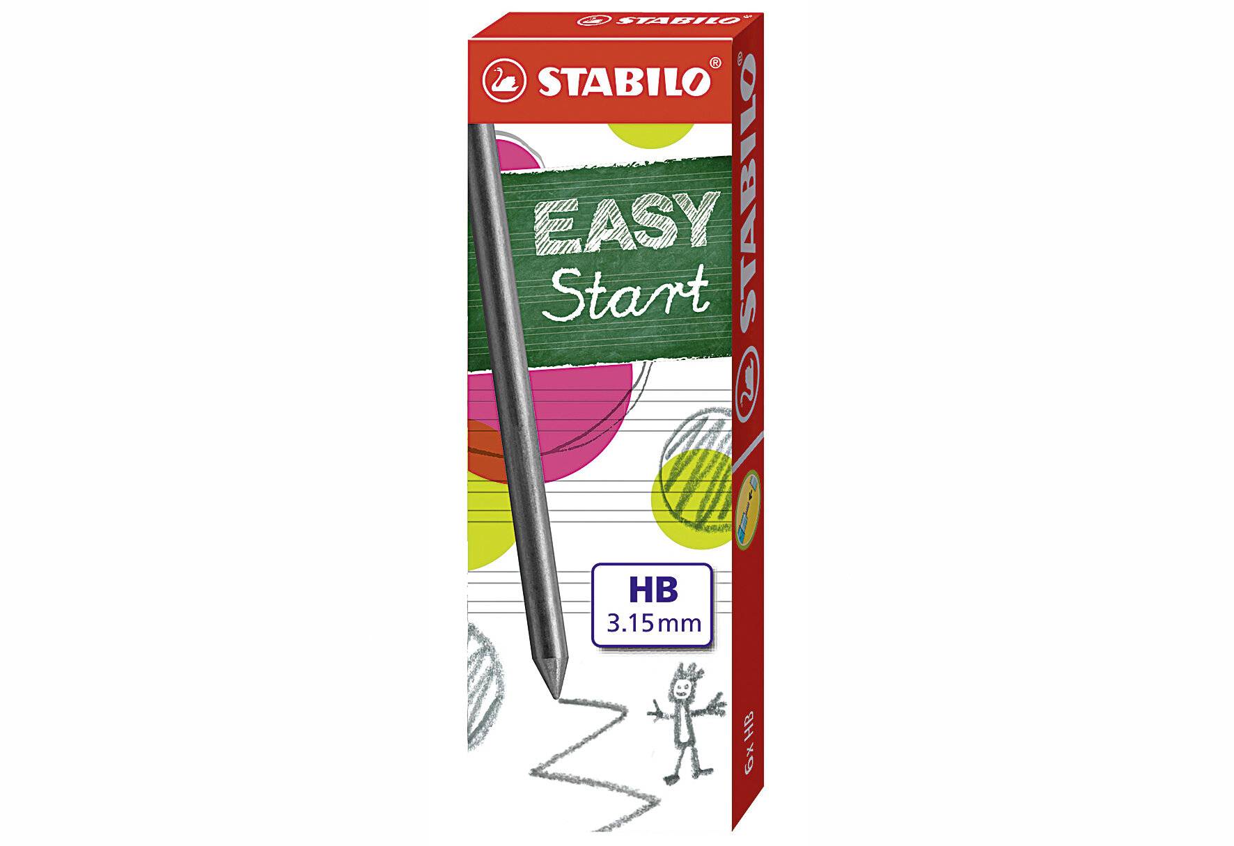 STABILO Bleistiftminen für EASYergo 3.15, Härtegrad: HB-1