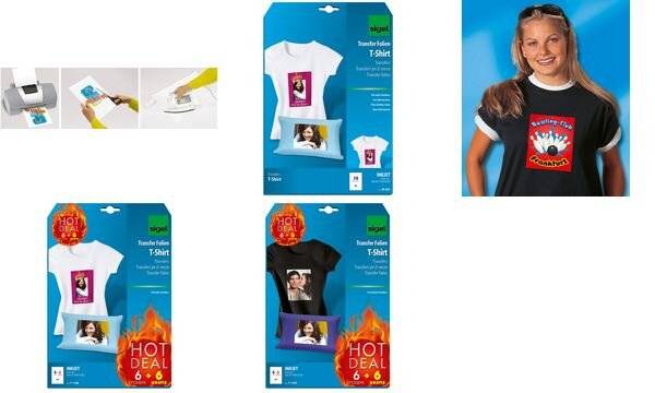 sigel T-Shirt Inkjet-Transfer-Folien, für helle Textilien (8200664)