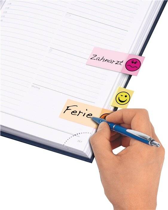 Sigel Haftmarker Design Smile HN502 50x100mm sortiert 5 St./Pack.-4