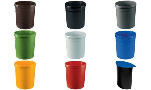 Papierkorb GRIP 18Liter Kunststoff rot-2