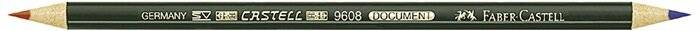 Kopierstift CASTELL DOCUMENT 9608 2mm rot/blau-2