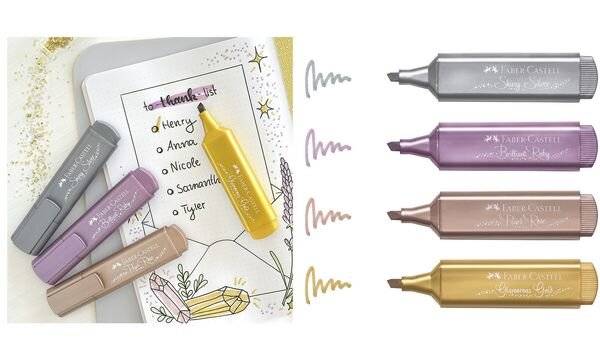 FABER-CASTELL Textmarker TEXTLINER 1546 Metallic, silber (5661384)-0