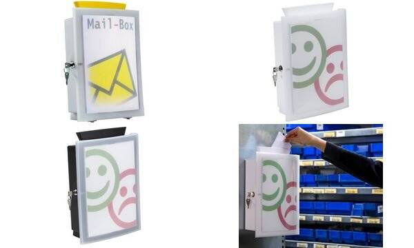 Sammelbox mit Einwurfschlitz lichtgrau-1
