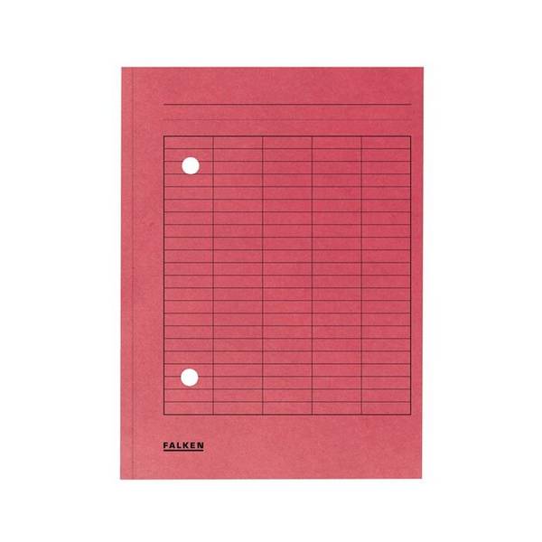 Falken Umlaufmappe 80004187 DIN A4 2 Sichtlöcher Karton rot
