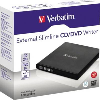 Verbatim Laufwerk extern DVD 146 x 17 x 146 mm (B x H x T) USB 2.0 M-DISC