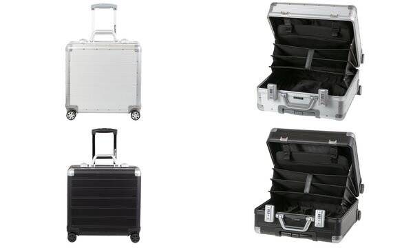 ALUMAXX Business Trolley GEMINI 45173 Aluminium matt schwarz-3