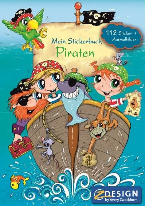 AVERY Zweckform Stickerspielbuch, DIN A5, Pirat (72057797)-1