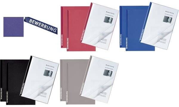 Bewerbungsset Score 2-teilig 3er Set (Deckel+Schienen) blau-1
