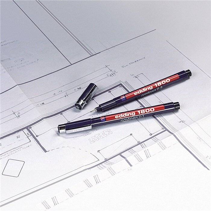 Feinschreiber 1800 profipen 0,7mm schwarz - Artikel: 304057190-3