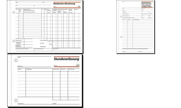 SIGEL Lohnarbeit-Nachweise, 1., 2. und 3. Blatt bedruckt, A5, selbstdurchschreibend, 3 x 40 Blatt-8