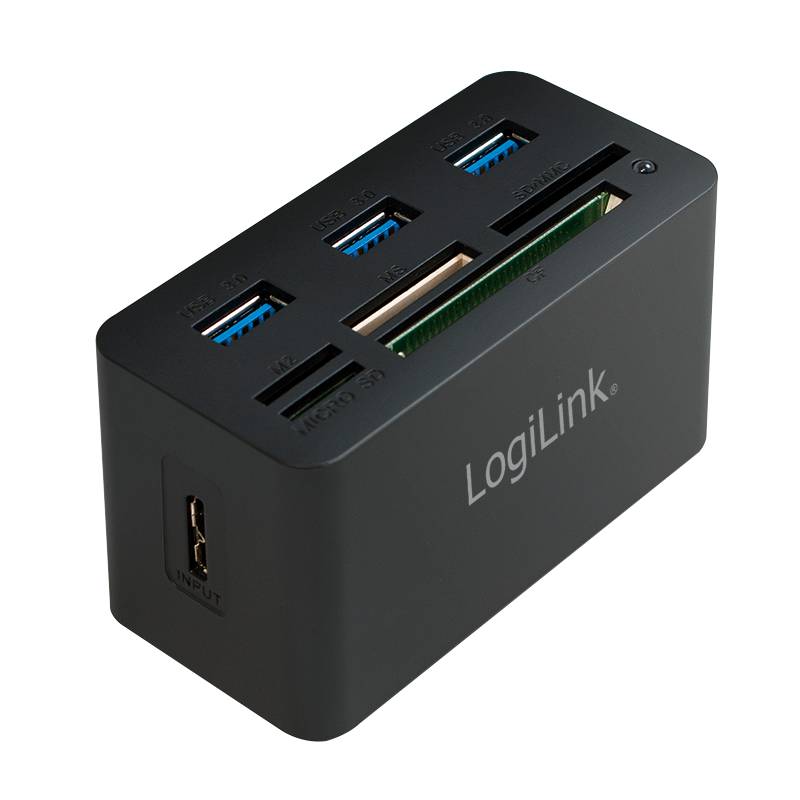 LogiLink USB 3.0 Hub with All-in-One Card Reader-8