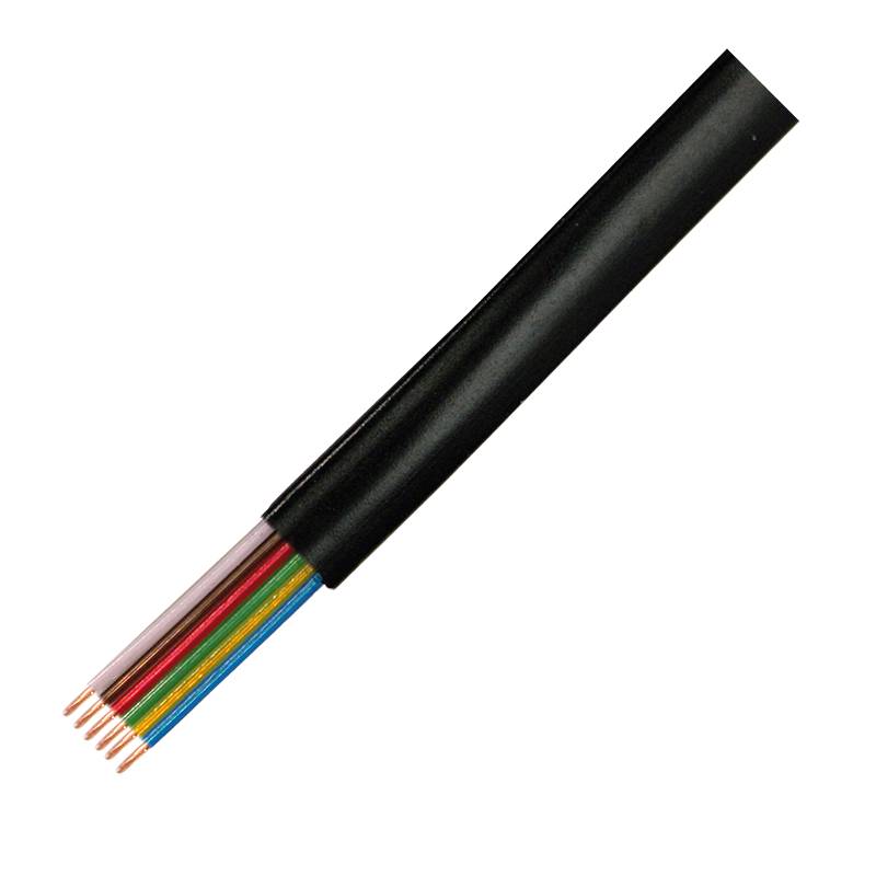 LogiLink CM06 - 100 m - Schwarz - Telefonkabel flach 6-Adrig - 100m - schwarz-6