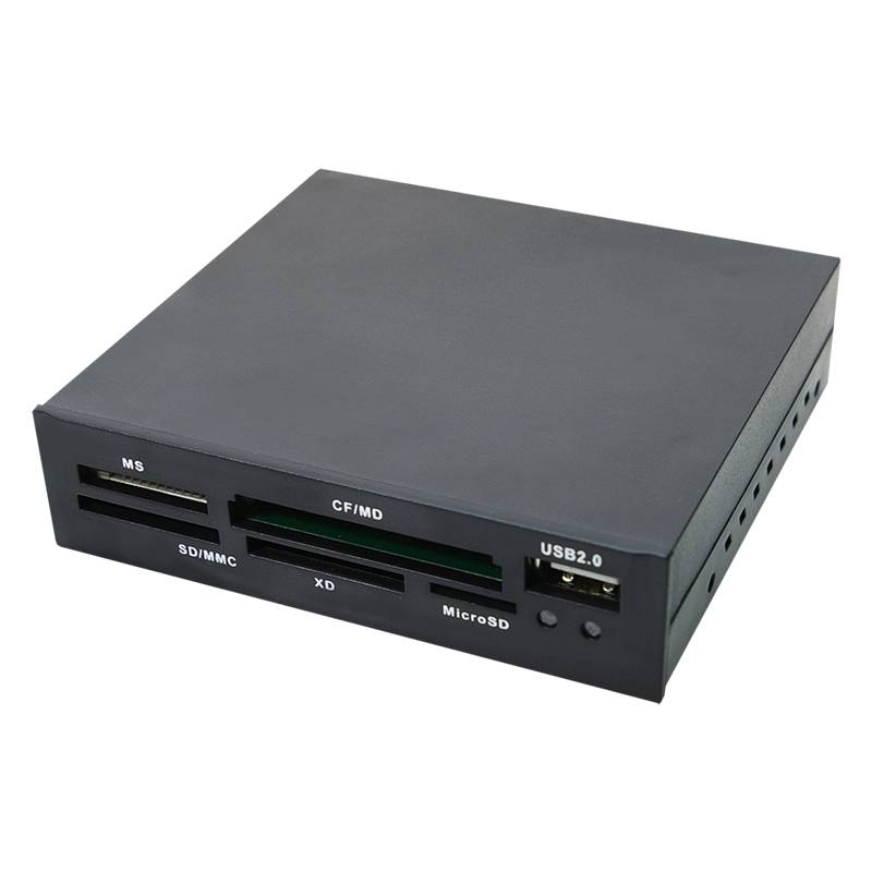 LogiLink Cardreader 3,5“ USB 2.0 All-in-1+USB - Kartenleser - All-in-one (CF I, CF II, MS, MS PRO, MMC, SD, MS Duo, xD,-5