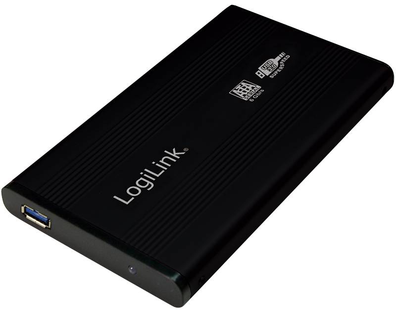 LogiLink Enclosure 2,5 Inch S-SATA HDD USB 3.0 Alu - Speichergehäuse - 2.5"" (6.4 cm)-8